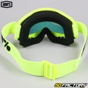 Goggle 100% Strata 2 fluo yellow screen iridium red