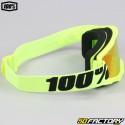 Goggle 100% Strata 2 fluo yellow screen iridium red