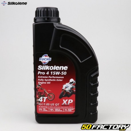 Engine Oil 4T 15W50 Silkolene Pro 4 XP 100% synthesis 1L