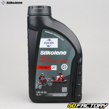 Huile moteur 2T Silkolene Pro 2 100% synthèse 1L