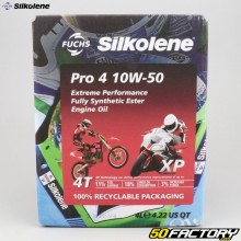 Motoröl 4T 10W50 Silkolene Pro 4 XP 100% synthetisch 4 (Weichbehälter)