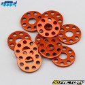 Arandelas Planas 6mm Taladradas Motocross Marketing aluminio Ã˜18 mm naranja (lote de 10 piezas)