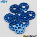 Arandelas Planas 6mm Taladradas Motocross Marketing aluminio Ø18 mm azul (lote de 10 piezas)