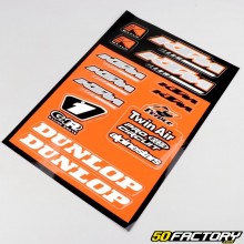 Stickers KTM MX 22.5x32 cm (planche)