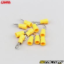 Ø5 mm eyelet terminals for crimping Lampa yellow (batch of 10)