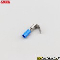 Male/female spade terminals Ã˜6.3 mm to be crimped Lampa blue (pack of 10)