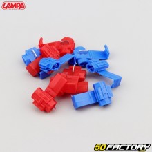 2 Wire Quick Lugs Lampa red, blue (set of 10)