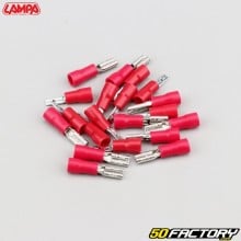 2.8 mm male, female crimp terminals Lampa red (pack of 20)