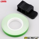 Sticker liseret de jantes Lampa vert avec applicateur 7 mm