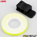 Adhesivo cinta para borde de llanta Lampa amarillo fluorescente con aplicador 7 mm