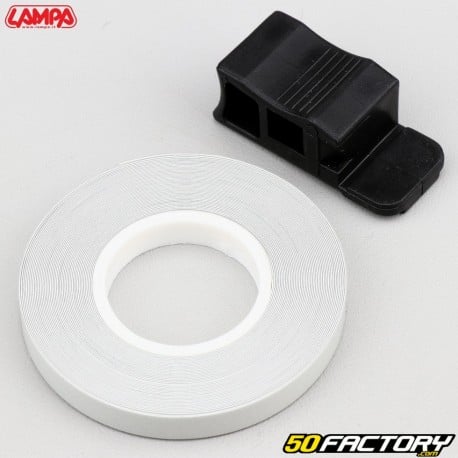 adesivo de listra de aro Lampa branco refletivo com aplicador 7 mm