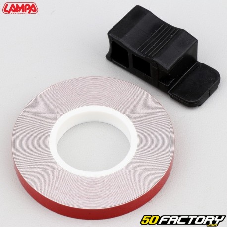 adesivo de listra de aro Lampa vermelho refletivo com aplicador 7 mm