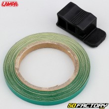 Adhesivo cinta para borde de llanta Lampa verde con aplicador 5 mm