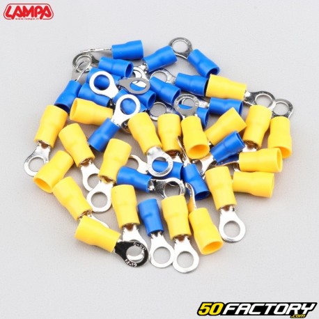 Terminales de ojal Ø5-6 mm Lampa azul, amarillo (paquete de 40)