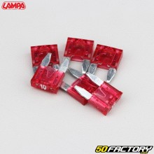 Mini fusibili piatti 10A rossi Lampa Smart Led (set di 6)