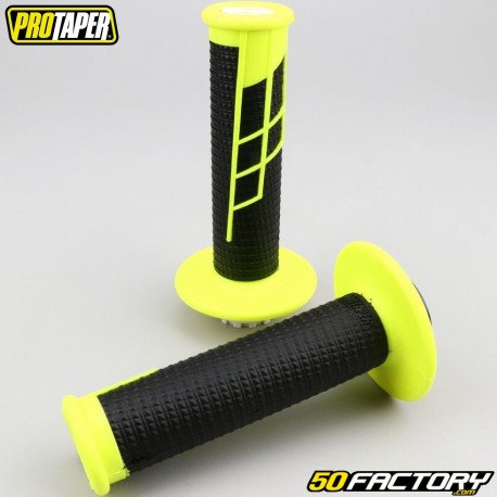Handle grips Pro Taper Neon yellow and black clamp-ons