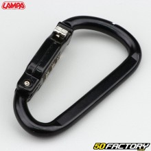 Anti-theft carabiner with code Lampa black