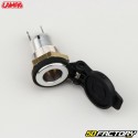 Toma de encendor 12/24V DIN Lampa cromada y negra