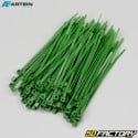 Collarines de plástico (rilsan) 2.5x100 mm Artein verdes (100 piezas)