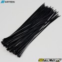 Plastic clamps (rislan) 3.5x290 mm Artein black (100 pieces)