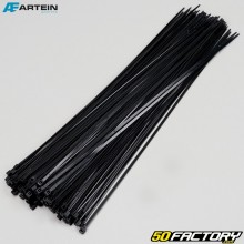 Plastic collars (rilsan) 3.5x370 mm Artein black (100 pieces)