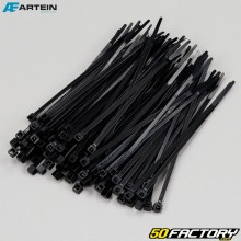 Colares de plástico (rilsan) XNUMXxXNUMX mm Artein  preto (XNUMX peças)