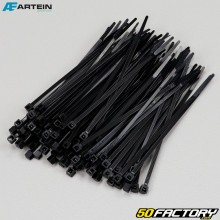 Abrazaderas de plastico (rislan) 2.5x98 mm Artein negro (100 piezas)