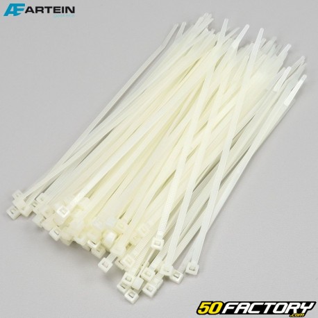 Plastic clamps (rislan) 4.5x200 mm Artein blanks (100 pieces)