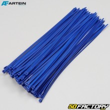 Collarines de plástico (rilsan) 4.5x280 mm Artein azul (100 piezas)