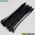 Plastic clamps (rislan) 7.5x300 mm Artein black (50 pieces)