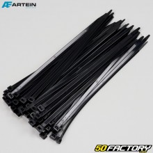 Plastic collars (rilsan) 7.5x300 mm Artein black (50 pieces)