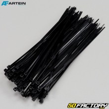 Abrazaderas de plastico (rislan) 2.6x160 mm Artein negro (100 piezas)