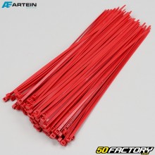 Plastic collars (rilsan) 4.5x280 mm Artein red (100 pieces)