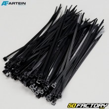 Colares de plástico (rilsan) XNUMXxXNUMX mm Artein  preto (XNUMX peças)