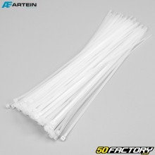 Abrazaderas de plastico (rislan) 4.5x360 mm Artein espacios en blanco (100 piezas)