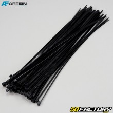 Abrazaderas de plastico (rislan) 7.5x450 mm Artein negro (50 piezas)