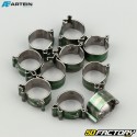 Ã˜8.50 mm W4 clip-on hose clamps Artein stainless steel (set of 10)