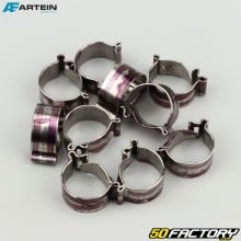 Ø9 mm W4 clip-on hose clamps Artein stainless steel (set of 10)