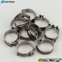 Ã˜14 mm W4 clip-on hose clamps Artein stainless steel (set of 10)