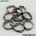 Ã˜17 mm W4 clip-on hose clamps Artein stainless steel (set of 10)