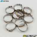 Ã˜23 mm W4 clip-on hose clamps Artein stainless steel (set of 10)