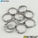Ã˜25 mm W4 clip-on hose clamps Artein stainless steel (set of 10)