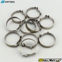 Ã˜28 mm W4 clip-on hose clamps Artein stainless steel (set of 10)