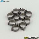 Ã˜7.5 mm W4 clip-on hose clamps Artein stainless steel (set of 10)