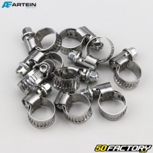 Screw clamps Ø8-12 mm W2 Artein stainless steel (set of 10) 9 mm