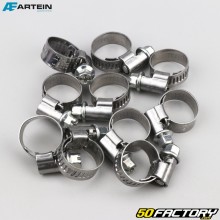 Abrazaderas de tornillo Ø10-16 mm W2 Artein acero inoxidable (juego de 10) 9 mm