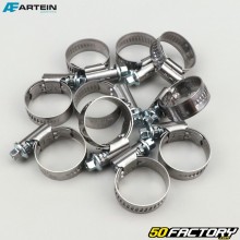 Screw clamps Ø16-27 mm W2 Artein stainless steel (set of 10) 12 mm