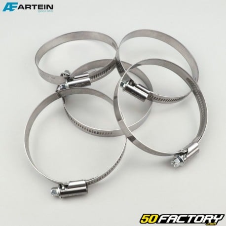 Clamps Ã˜70-90 mm W2 Artein stainless steel (set of 5) 12 mm