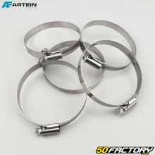 Clamps Ø70-90 mm W2 Artein stainless steel (set of 5) 12 mm
