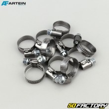 Abrazaderas de tornillo Ø12-18 mm W2 Artein acero inoxidable (juego de 10) 7.5 mm